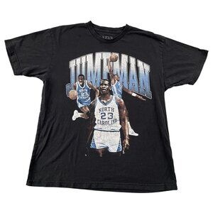 Michael Jordan UNC Jumpman T-Shirt‎ Mens Large AZVA Black NCAA Tee